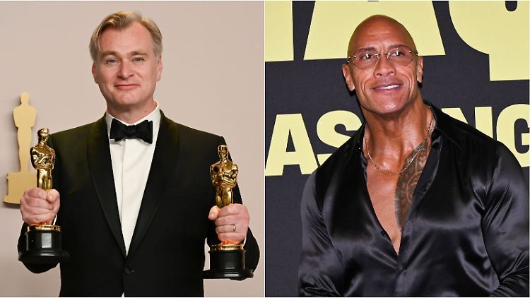 Christopher Nolan hat schon zwei Oscars - Dwayne Johnson hätte einen verdient, findet der Regisseur.