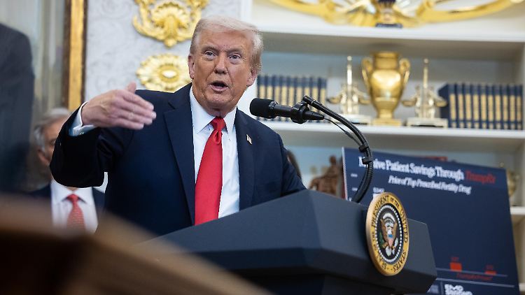 So sieht die Zahl aus, sagt US-Präsident Trump zu den Zöllen für China.