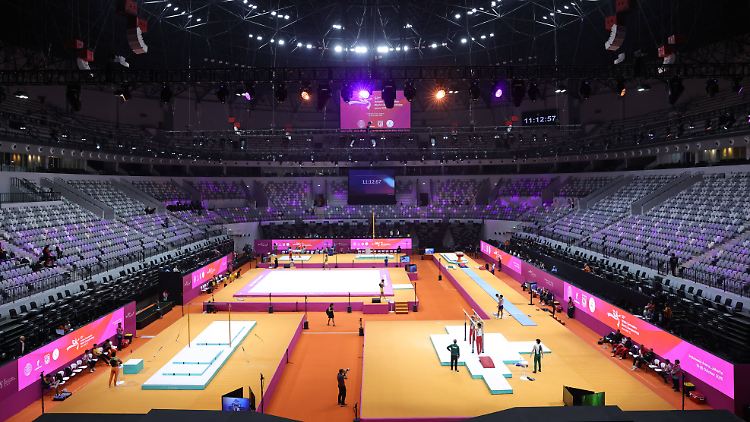 Die Turnhalle in Jakarta.