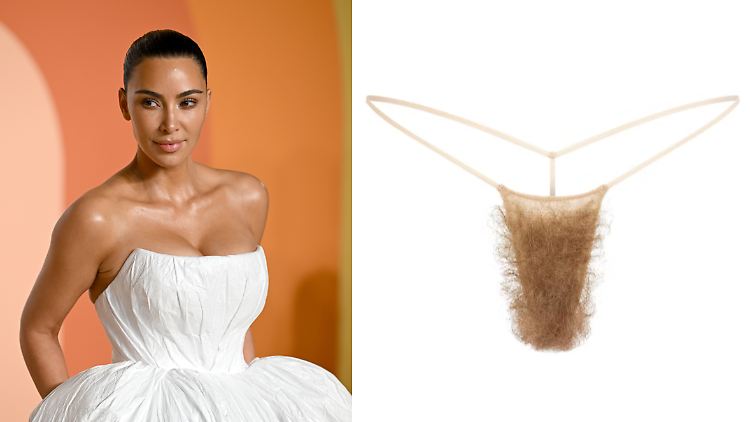 "Es war einfach eine lustige, alberne Idee", sagt Kim Kardashian über ihr haariges Unterhöschen.
