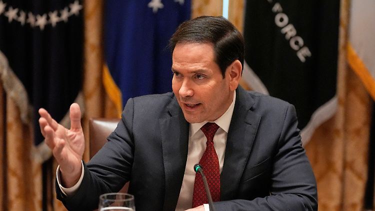 "Sollte die Hamas diesen Angriff durchführen, werden Maßnahmen ergriffen": US-Außenminister Rubio am Freitag im Weißen Haus.