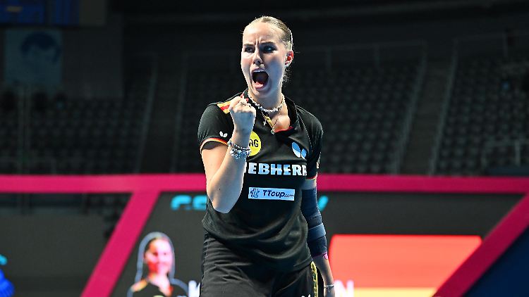Annett Kaufmann schlug im Finale der Team-EM Europas beste Einzelspielerin, die Ungarin Bernadette Szöcs.