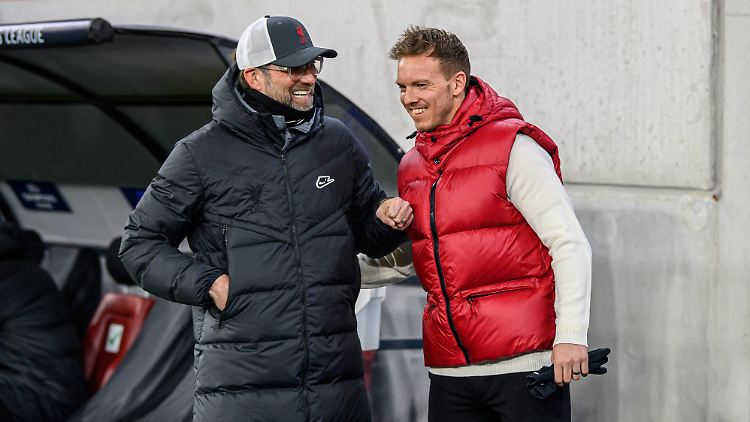 Klopp und Nagelsmann sind nicht immer einer Meinung.