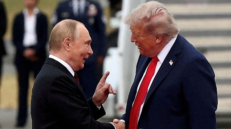 Putin und Trump bei ihrem Treffen im August in Alaska.