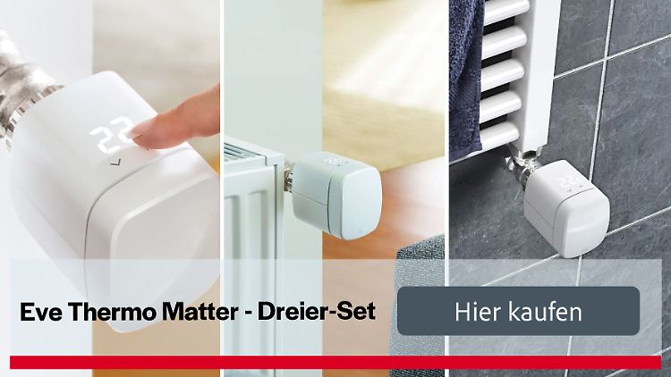 Bei Tink gibt es das Eve Thermo Matter-Thermostat zum Bestpreis.