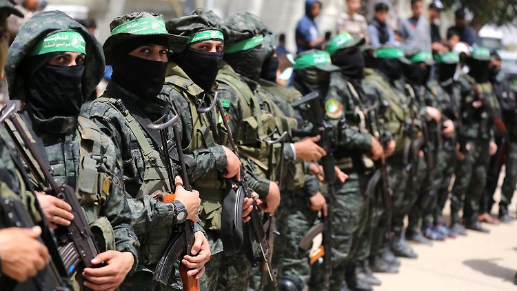 Kämpfer der Hamas im April 2021 im Gazastreifen.