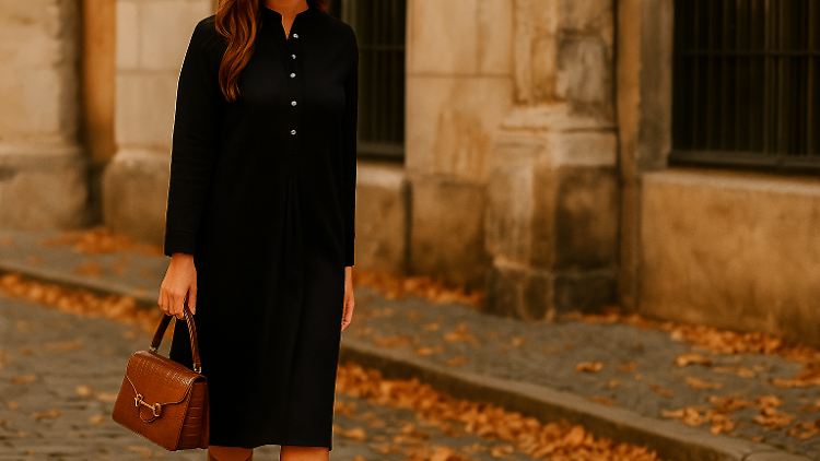 Dieses Cordkleid bringt den Herbst-Vibe in die Garderobe von Curvy-Frauen.