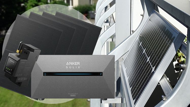 Bei Kleines Kraftwerk gibt es für kurze Zeit ein Balkonkraftwerk bestehend aus vier Solarmodulen mit Anker-Speicher zu deutlich reduziertem Preis.