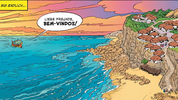 "Bem vindos" - Herzlich willkommen - heißt es für Asterix und Obelix in Portugal.