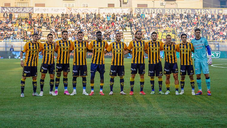 Die Startelf von Juve Stabia beim Heimspiel gegen US Avellino am vergangenen Wochenende.