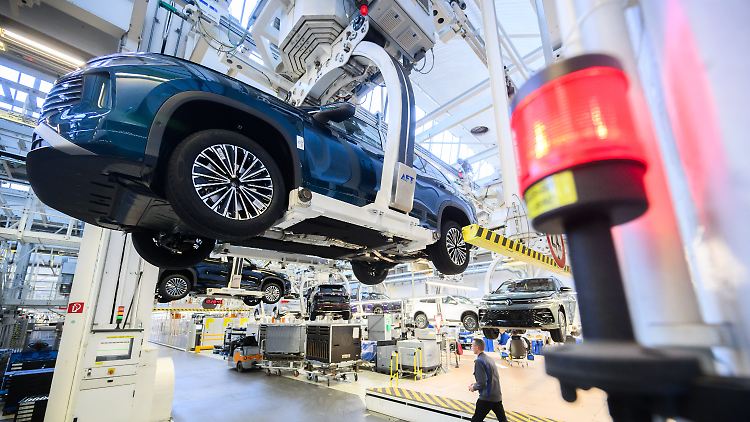 Ein VW Tayron im Stammwerk - hauptsächlich werden hier Golf und Tiguan produziert.