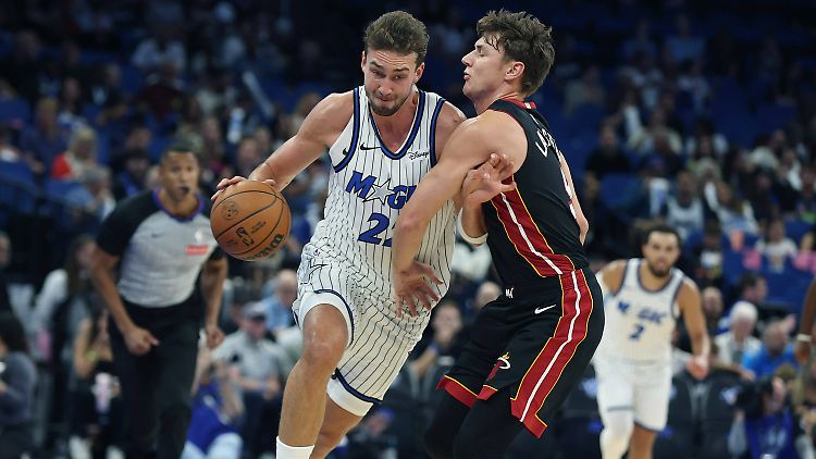 Mühsam, aber erfolgreich: Franz Wagner gewann mit den Magic das NBA-Auftaktspiel.
