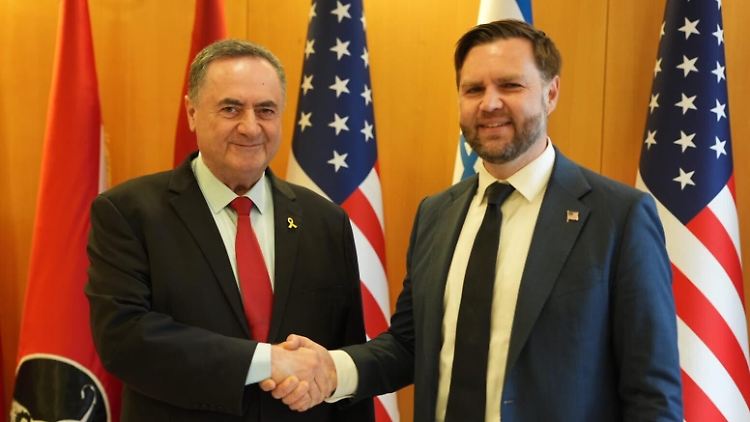 Vance mit dem israelischen Verteidigungsminister Katz.