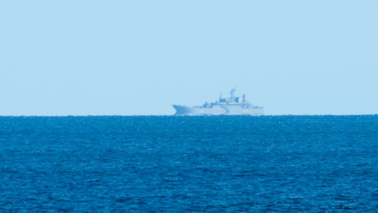 Aufnahme eines Schiffes, das der "Aleksandr Shabalin" sehr ähnlich sieht, von Anfang Oktober.