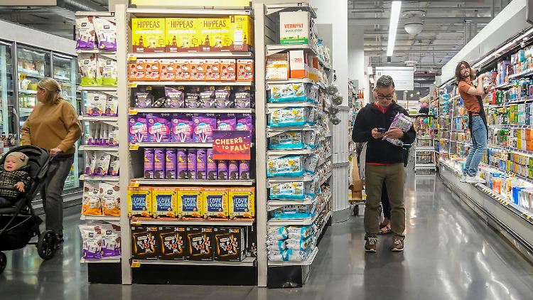 Ein Supermarkt in New York. 
