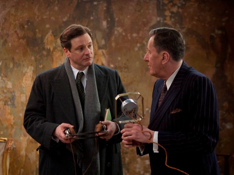 Colin Firth als Prinz und Geoffrey Rush als Sprachtrainer in "The King's Speech".