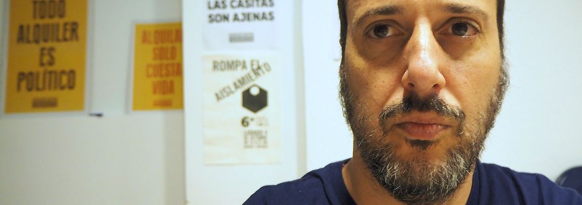 Gervasio Muñoz, Vorsitzender von Inquilinos Agrupados in Argentinien