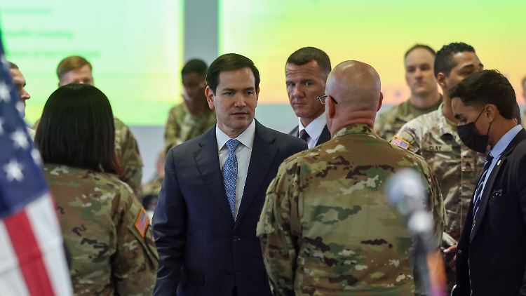US-Außenminister Rubio besucht das Koordinationszentrum im Süden Israels.