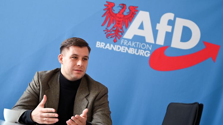 Jean-Pascal Hohm sitzt für die AfD im Brandenburger Landtag und ist Anwärter auf den Vorsitz der neuen AfD-Jugend.