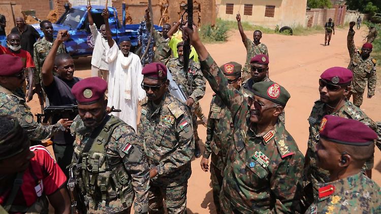 Kämpfer der sudanesischen Armee im September in El-Obeid.