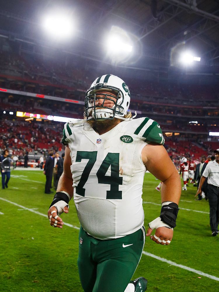 Mangold im Trikot der Jets.