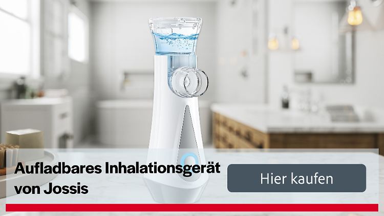 Passend zur Erkältungszeit besonders günstig zu bekommen: der Inhalator von Jossis.