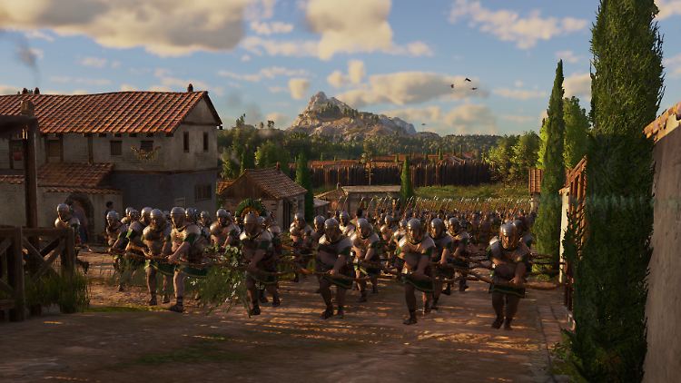 In "Anno 117" können wir endlich wieder Landeinheiten bauen. Hier stürmen unsere Soldaten gerade eine feindliche Stadt.