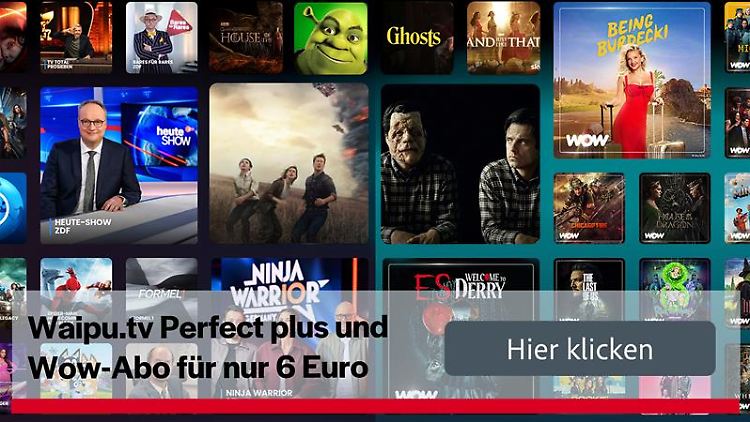 Das Jahrespaket mit Waipu.tv Perfect Plus und Wow Filme & Serien gibt es aktuell für nur sechs Euro im Monat.
