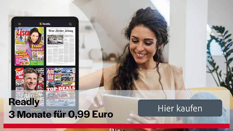 Endloser Lesestoff für weniger als einen Euro! Mit diesem exklusiven ntv.de-Deal gibt es drei Monate Zugang zu Readly zum Vorzugspreis.