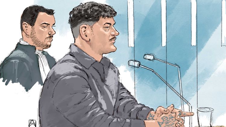 Der Angeklagte Justin B. soll die Terrorgruppe "No Lives Matter" in Rotterdam geleitet haben.