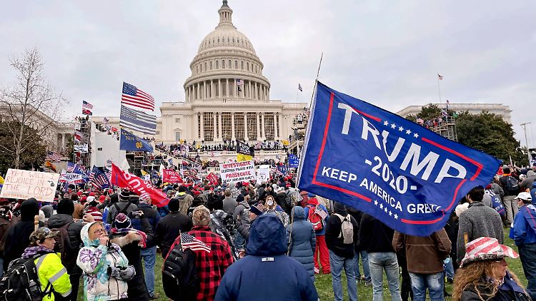 Ein augenscheinlicher "Mob von Randalierern“ am 6. Januar 2021.