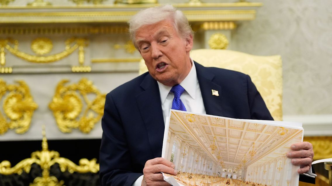 Trump arbeitet an seinem baulichen Denkmal.