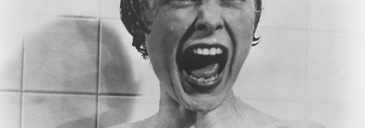 Janet Leigh unter der Dusche, ein schemenhafter Mörder, ein Fleischermesser - das Wasser färbt sich rot. Messerstiche im schnellen Rhythmus, dazu …