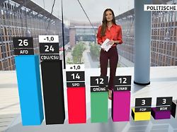 RTL/ntv-Trendbarometer: Union verliert - Schwarz-Rot weit entfernt von Mehrheit