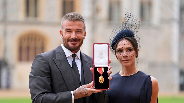 Sir David und Lady Victoria Beckham.