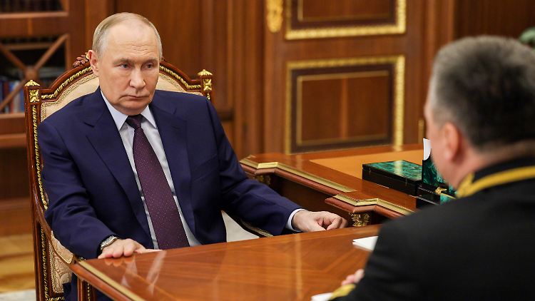 Putin am Mittwoch bei einem Termin im Kreml. 