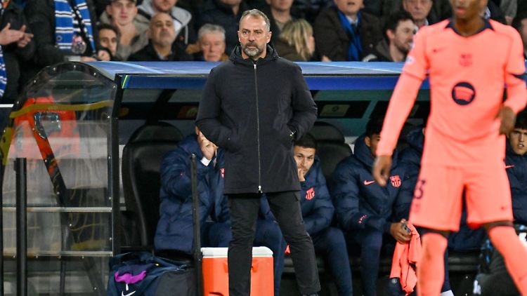 Flick konnte mit seinem Team nicht zufrieden sein. 