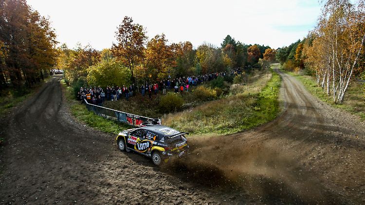 Jakub Matulka hat mit Damian Syty die Lausitz Rallye gewonnen.