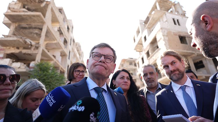 Außenminister Wadephul in Syrien. 