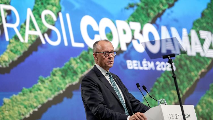 "Auf Deutschland ist Verlass", betont Merz. 