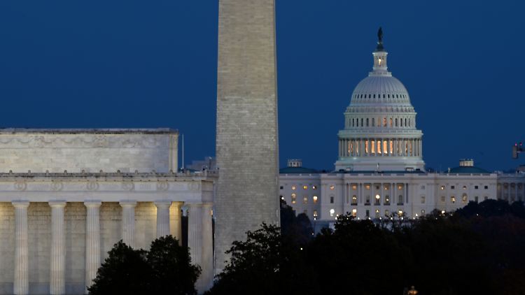 Keine Einigung in Sicht: Das Kapitol in Dunkelheit gehüllt. 