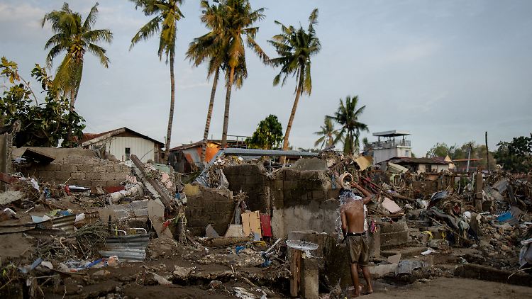 Der Taifun "Kalmaegi" führte auch zu Überschwemmungen wie diesen in Cebu. 