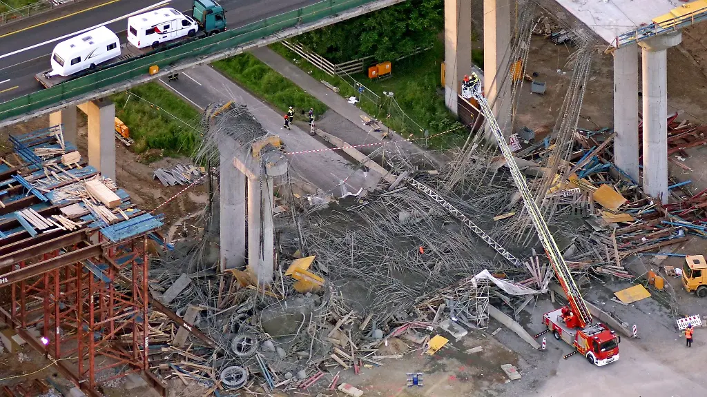 Die-Unfallstelle-an-der-A7-in-Werneck