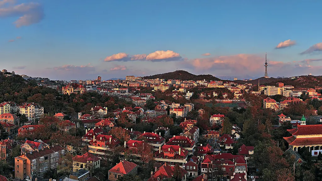 Blick-auf-die-chinesische-Metropole