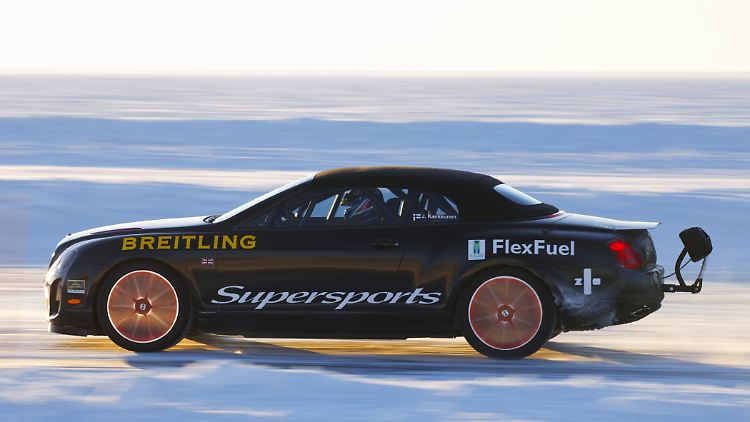 So schnell war noch niemand auf Eis unterwegs: Rallye-Pilot Kankkunen übertrifft seinen eigenen Rekord.