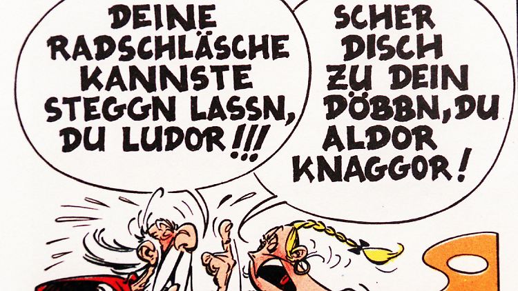 Zu Asterix' Zeiten war der sächsische Dialekt noch lebendig.