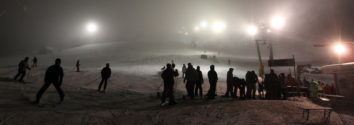 Nachtaktive Wintersportler ...