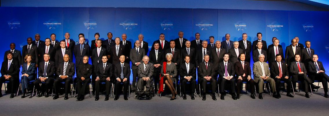 Schon das Gruppenbild bereitete Probleme.