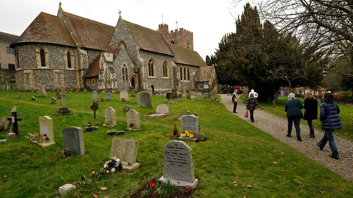 Hier wurde Kate getauft: Kirche St. Andrew's in Bradfield bei Bucklebury.