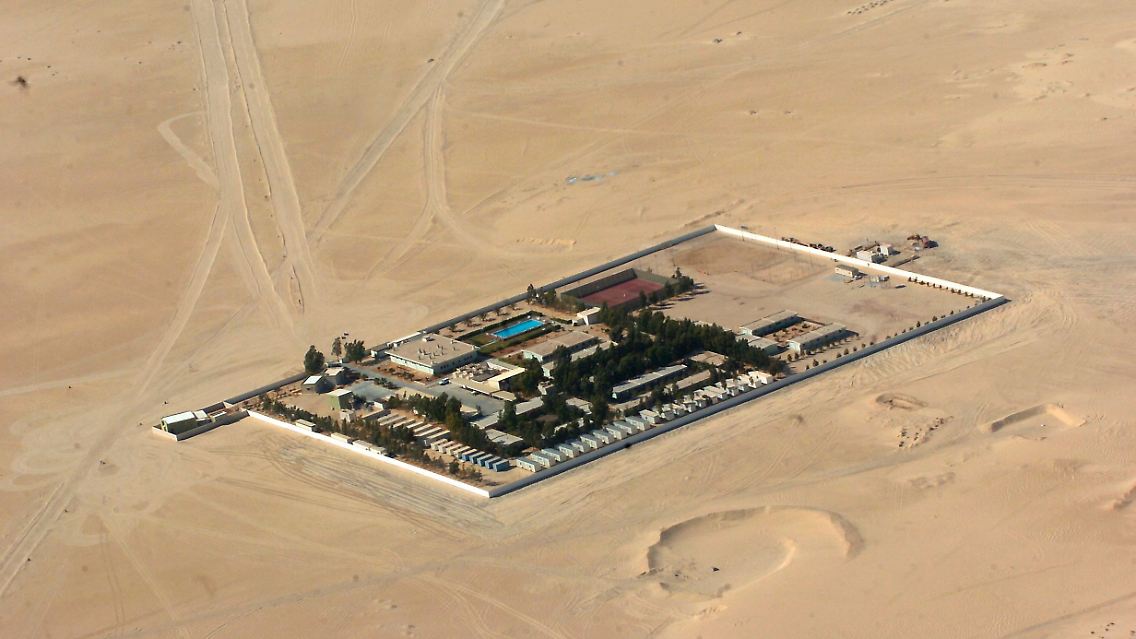 Das Camp der Wintershall-Mitarbeiter in der libyschen Wüste.